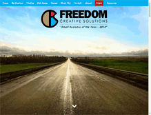 Tablet Screenshot of freedomcreativesolutions.com